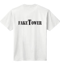 画像をギャラリービューアに読み込む, FAKE TOWER （フェイク・タワー）TEE  / Ｔシャツ 　　WHITE / BLACK
