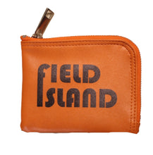 画像をギャラリービューアに読み込む, FIELD ISLAND (フィールド・アイランド) PU LEATHER　ZIP WALLET / PUレザー・ジップ・ウォレット　 BLACK / ORANGE / SILVER
