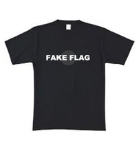 画像をギャラリービューアに読み込む, FAKE FLAG  (フェイク・フラッグ) TEE  / Tシャツ　 WHITE / BLACK
